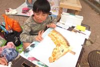 春の浜松市動物園写生大会