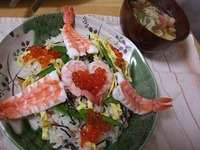 ちらし寿司 2011/04/08 13:53:48