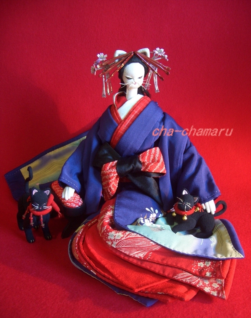 遊女猫＊桜吹雪太夫　１