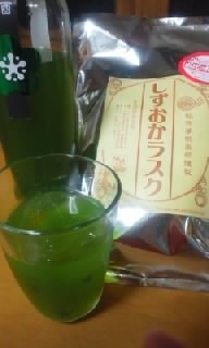 緑茶梅酒初体験☆ 2011/08/10 22:27:36