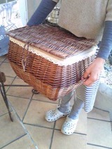大きな収納バスケット