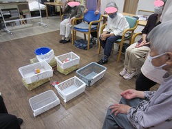 お手玉を使ったゲーム