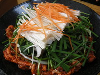 鴨肉と野菜のプルコギ定食