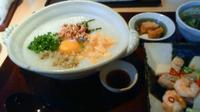 お粥でランチ