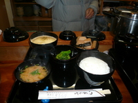 袋井宿名物料理。。。。 2009/01/27 12:43:22