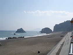 渥美半島の先端は伊良湖岬