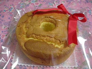 シフォンケーキでお礼