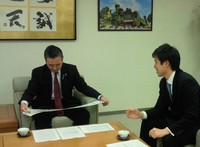 市長訪問。 2009/12/29 00:41:22