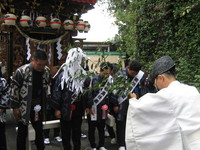 遠州森のまつり“屋台清祓い”