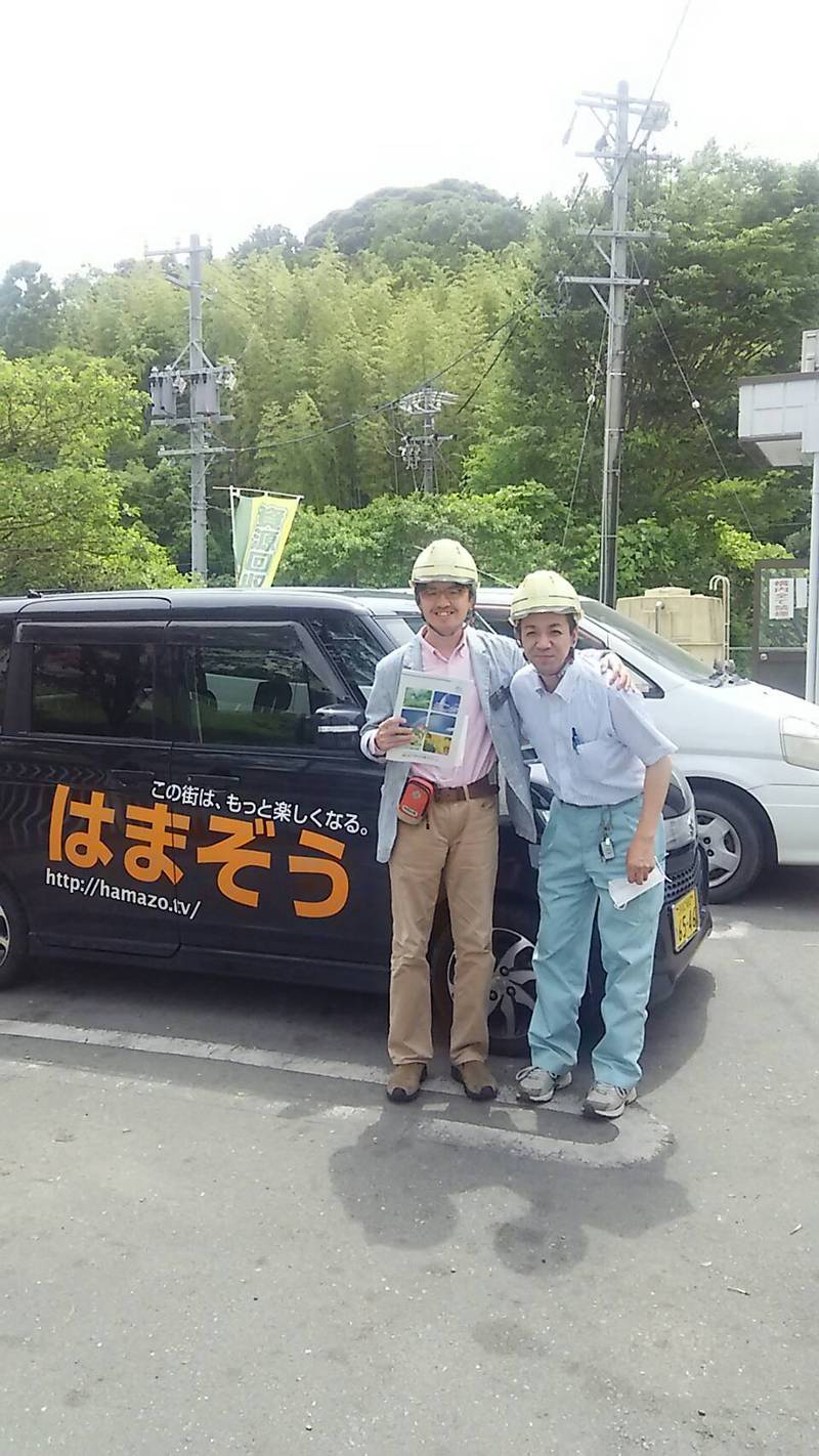 先日、はまぞう様が工場見学に見えました。
