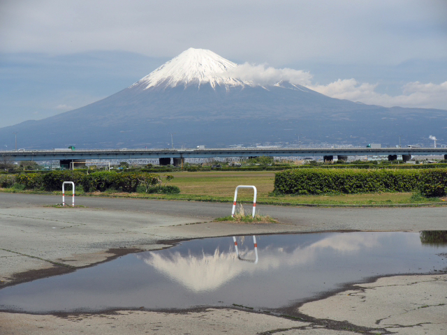 16年4月6日の富士山 富士川河川敷 ドライブの合間 L 富士山ウォッチング 日々の富士山フォト