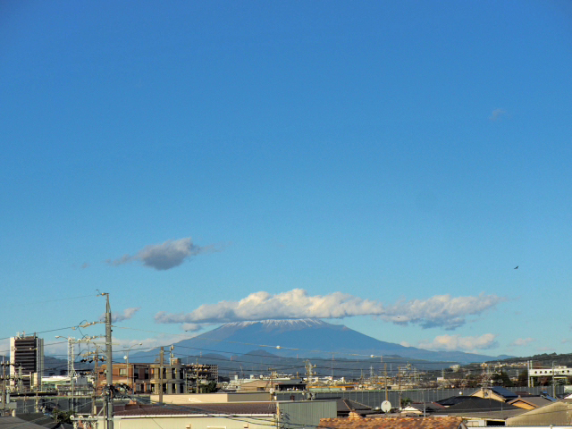 2016年12月23日の富士山　　自宅