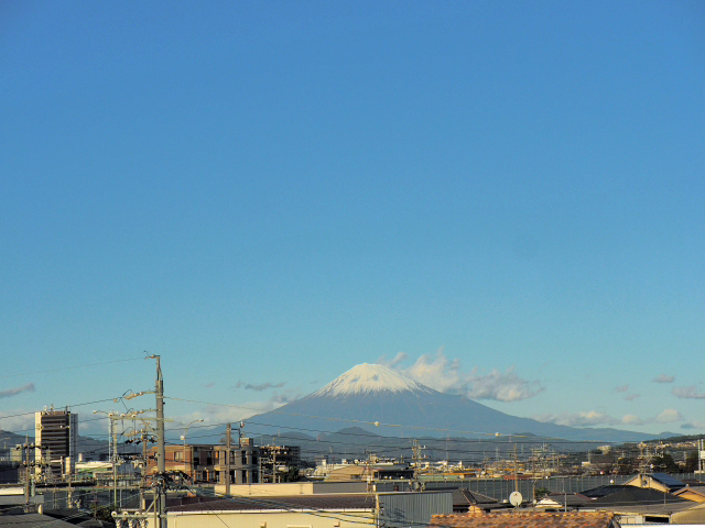 2016年12月23日の富士山　　自宅