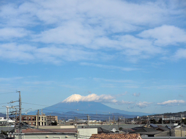 2016年12月24日の富士山　　自宅
