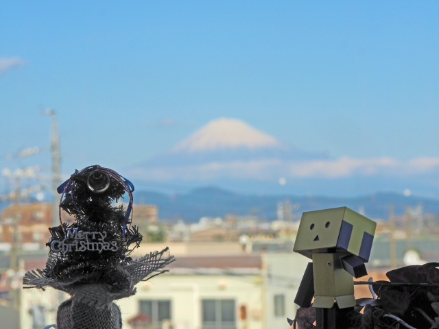 2016年12月25日の富士山　　自宅