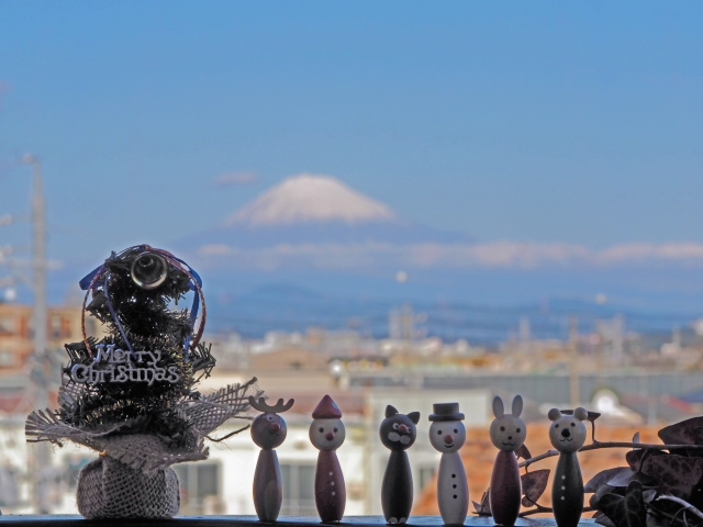2016年12月25日の富士山　　自宅