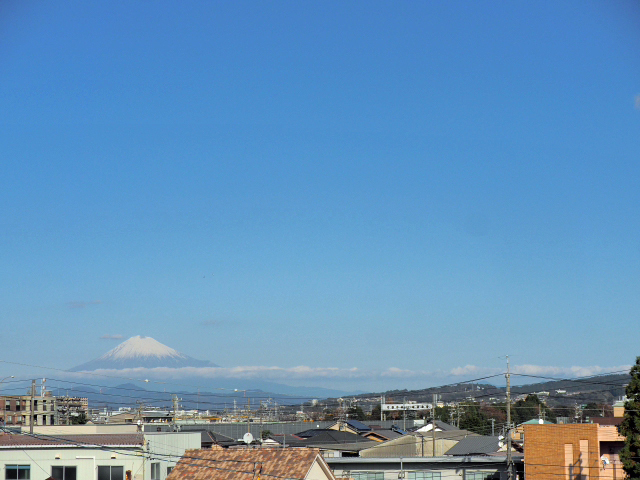 2016年12月25日の富士山　　自宅