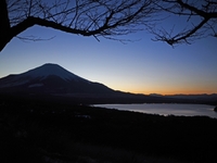 2017年1月25日の富士山　　山中湖パノラマ台