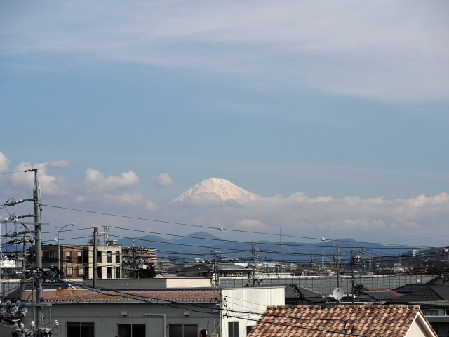 2017年2月26日の富士山　　自宅