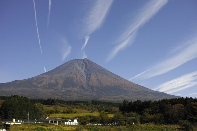 2017年11月1日の富士山　　県道71号