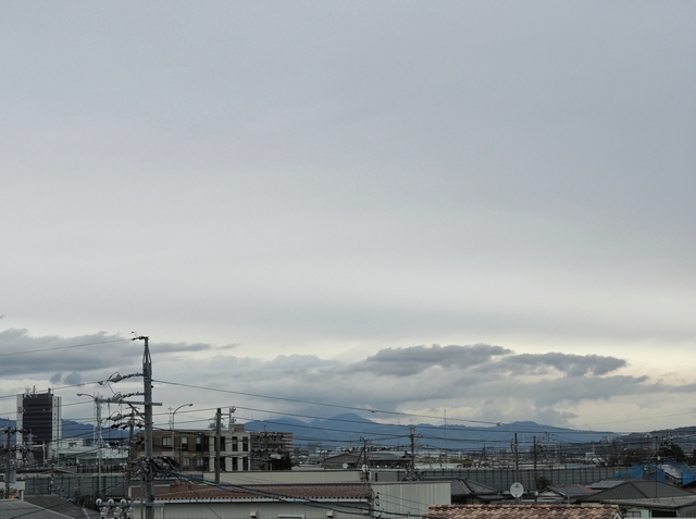 2018年3月16日の富士山　　自宅