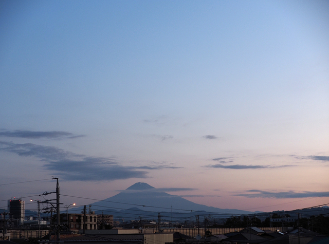 2019年11月10日の富士山　　自宅