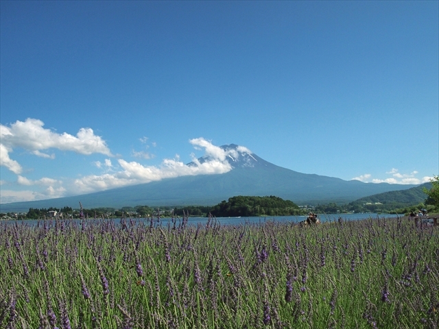 2020年7月2日の富士山　河口湖