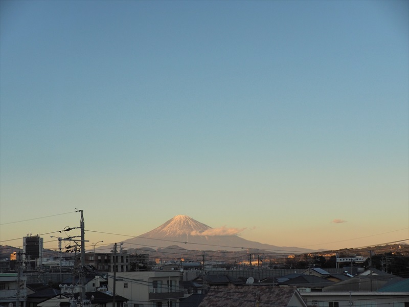 2022年12月19日の富士山　　　自宅