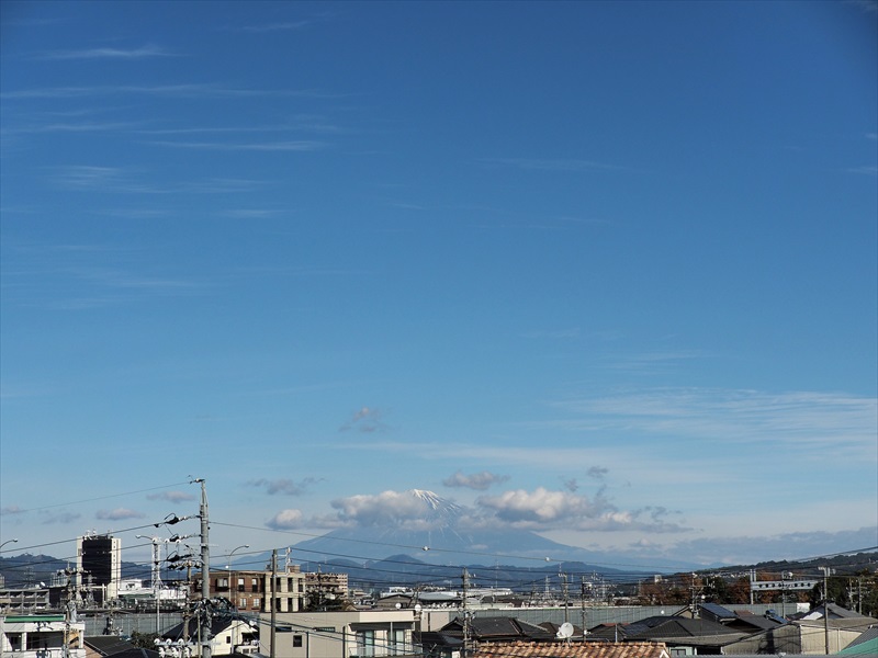 2022年12月21日の富士山　　　自宅