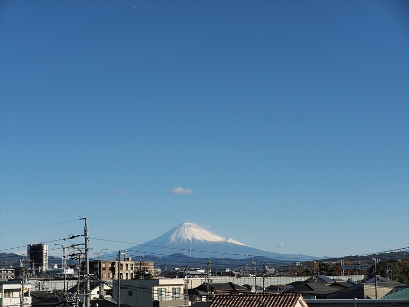2022年12月23日の富士山　　　自宅