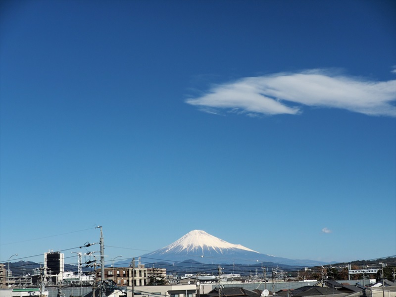 2022年12月24日の富士山　　　自宅