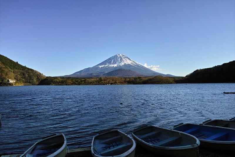 2022年締めの富士五湖巡り　②　精進湖　2022年12月29日