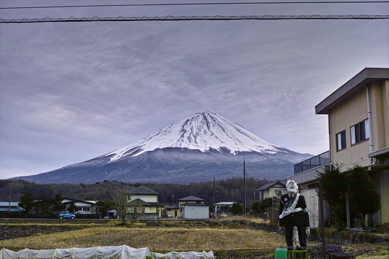 2023年3月13日の富士山　　河口湖町