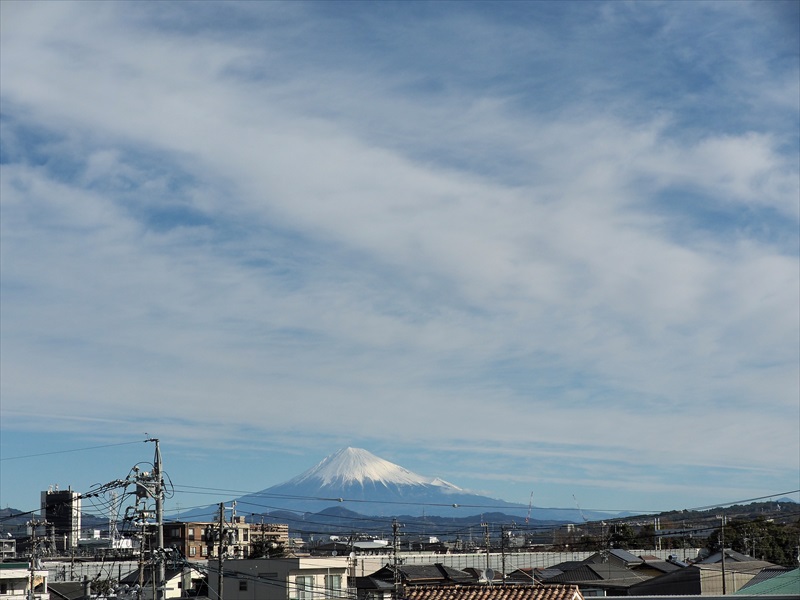 2024年2月16日の富士山　　　自宅
