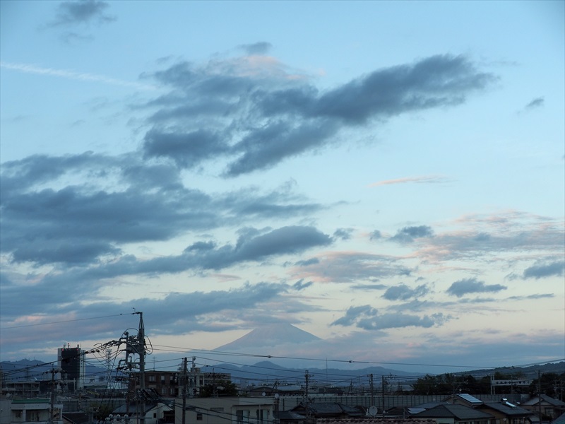 2024年10月20日の富士山　　　自宅