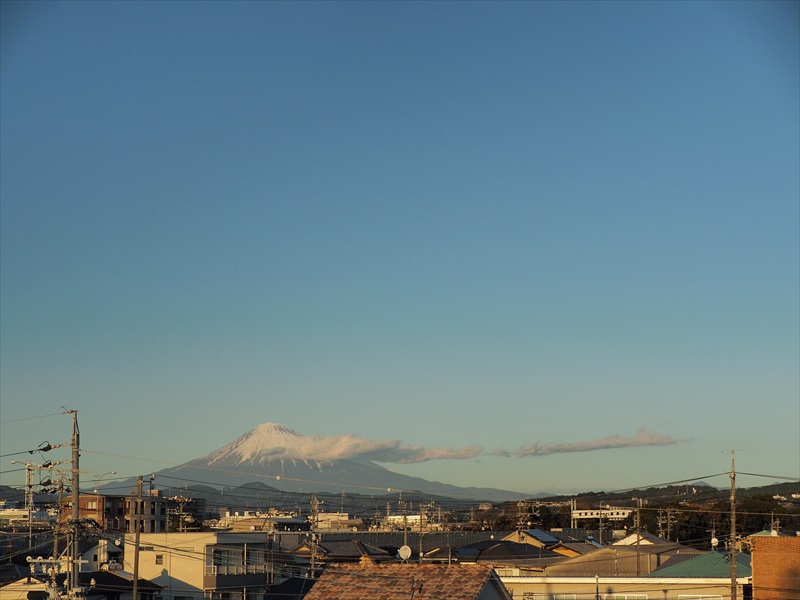 2022年12月26日の富士山　　　自宅