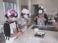月見の里でお菓子教室！