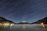 満月の夜の精進湖 2022/03/13 19:49:00