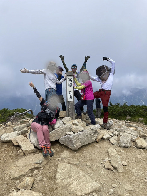 西穂独標とピラミッドピークへ登山