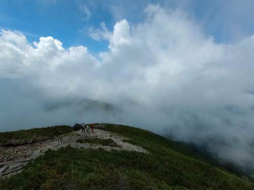 西穂独標とピラミッドピークへ登山