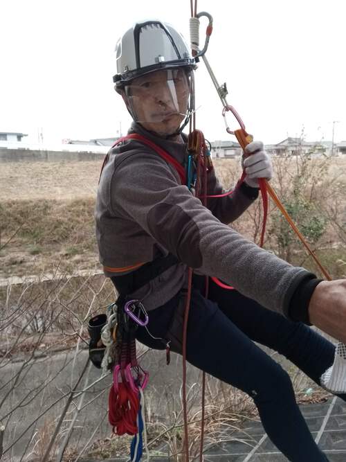 ロープワークの練習