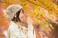 紅葉 着物ポートレート和洋折衷 2021/12/16 18:10:00