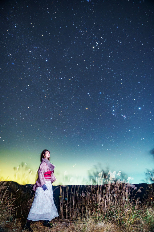 星空ポートレート星空静岡県