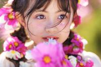 袋井市方丈コスモス畑ポートレート メロン公園 2023/11/14 14:30:00