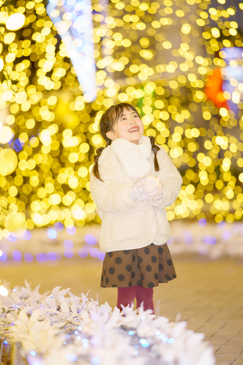 イルミネーションポートレート子供