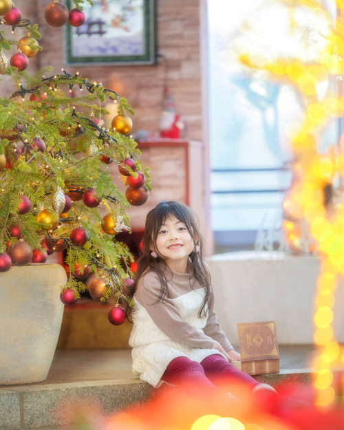 クリスマスポートレート子供