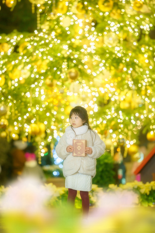 イルミネーションポートレート子供