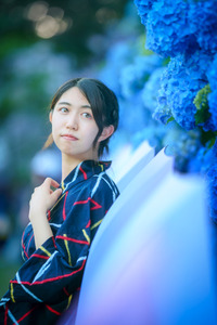 法多山アジサイ浴衣ポートレート2023 2023/07/07 17:35:00