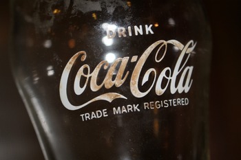 昭和54年　コカコーラ・グラス1ダース＆共箱　Coca-Cola FOUNTAIN GLASS・未使用品・デッドストック