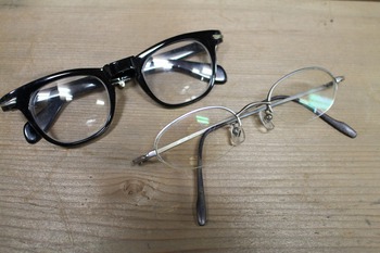 古いメガネ　（昭和レトロ雑貨・アンティークメガネ・古いフレーム眼鏡・古道具買い取ります）